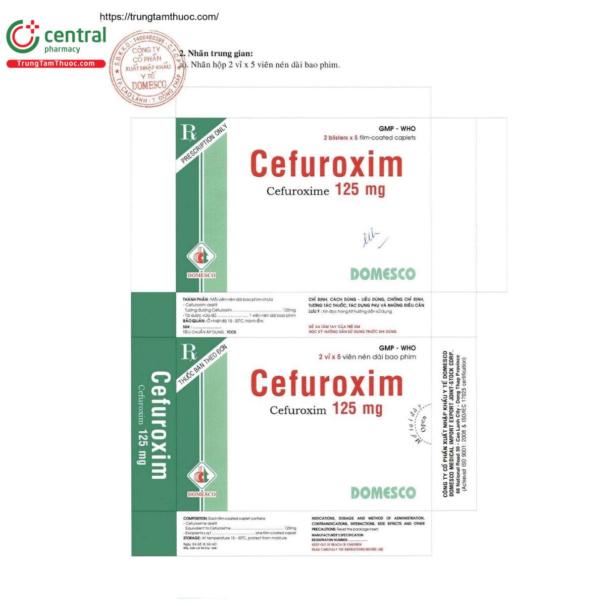 thuoc cefuroxim 125mg domesco 2 D1767