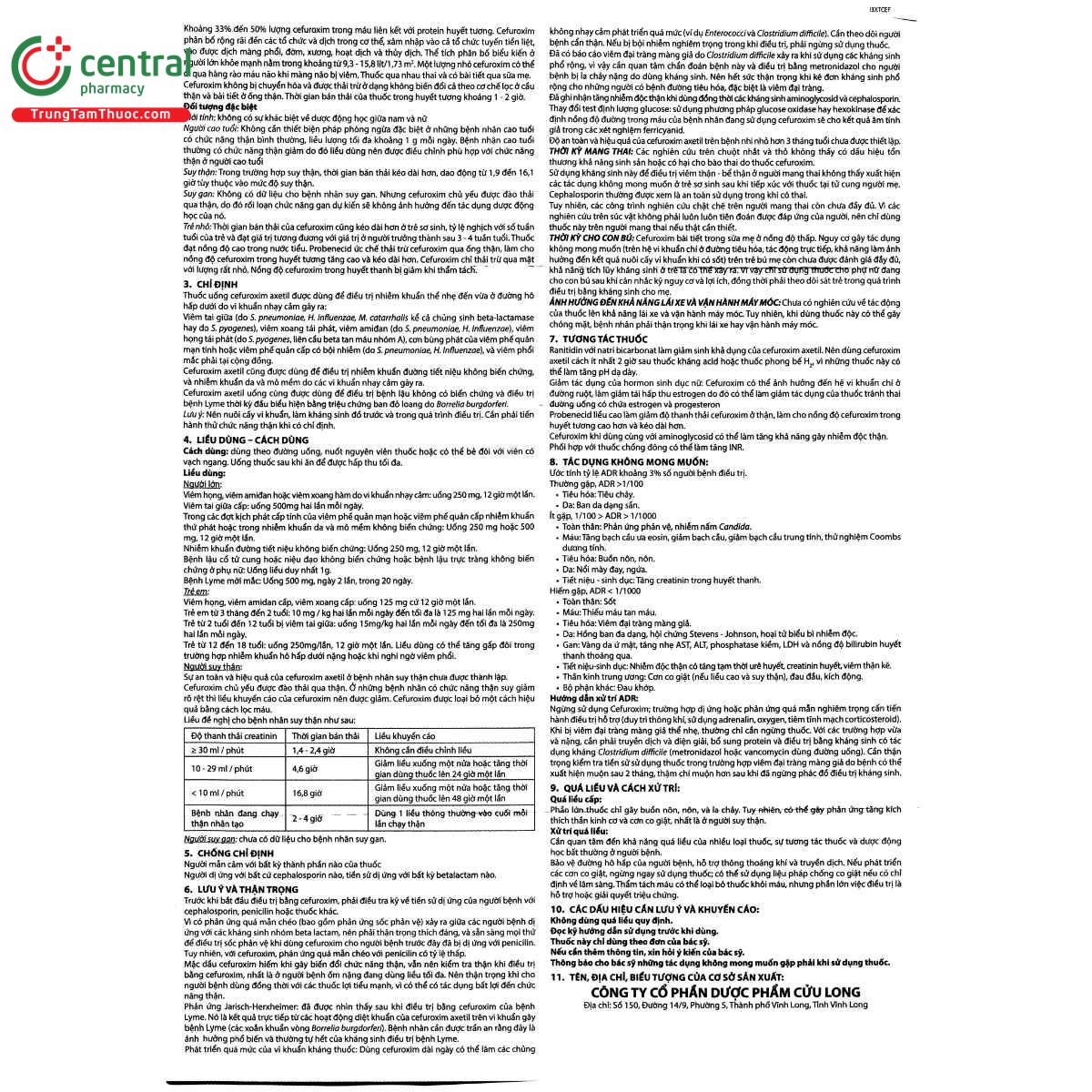 thuoc cefuroxim 250 pharimexco 7 D1627 thuoc cefuroxim 250 pharimexco 7 D1627