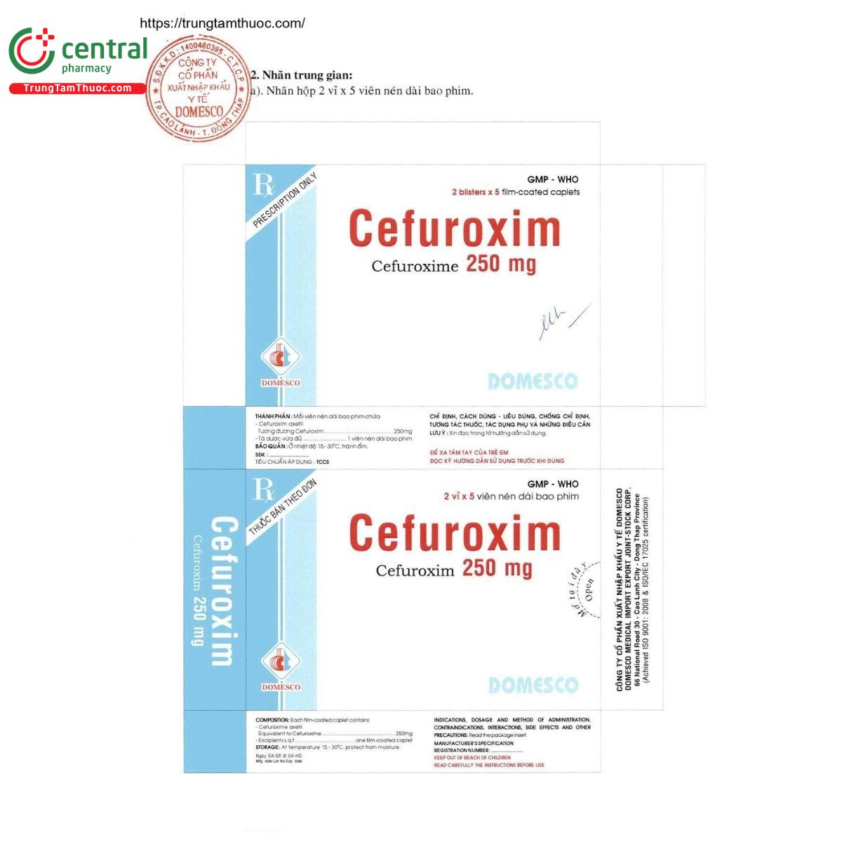thuoc cefuroxim 250mg domesco 2 M5583