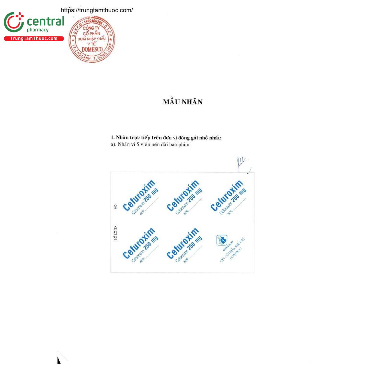 thuoc cefuroxim 250mg domesco 3 S7220