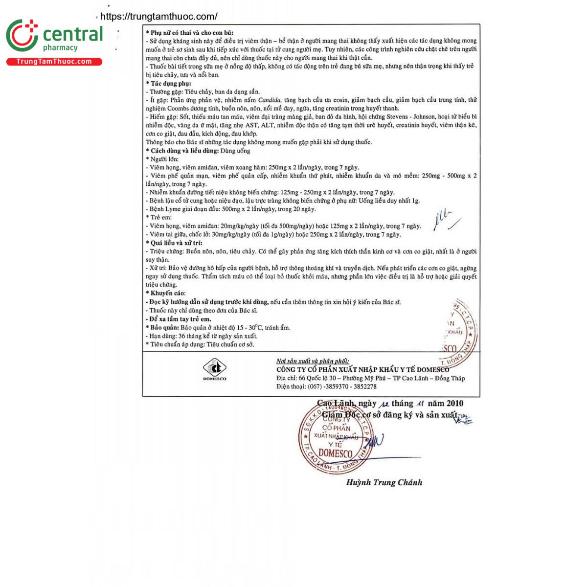 thuoc cefuroxim 250mg domesco 5 K4504