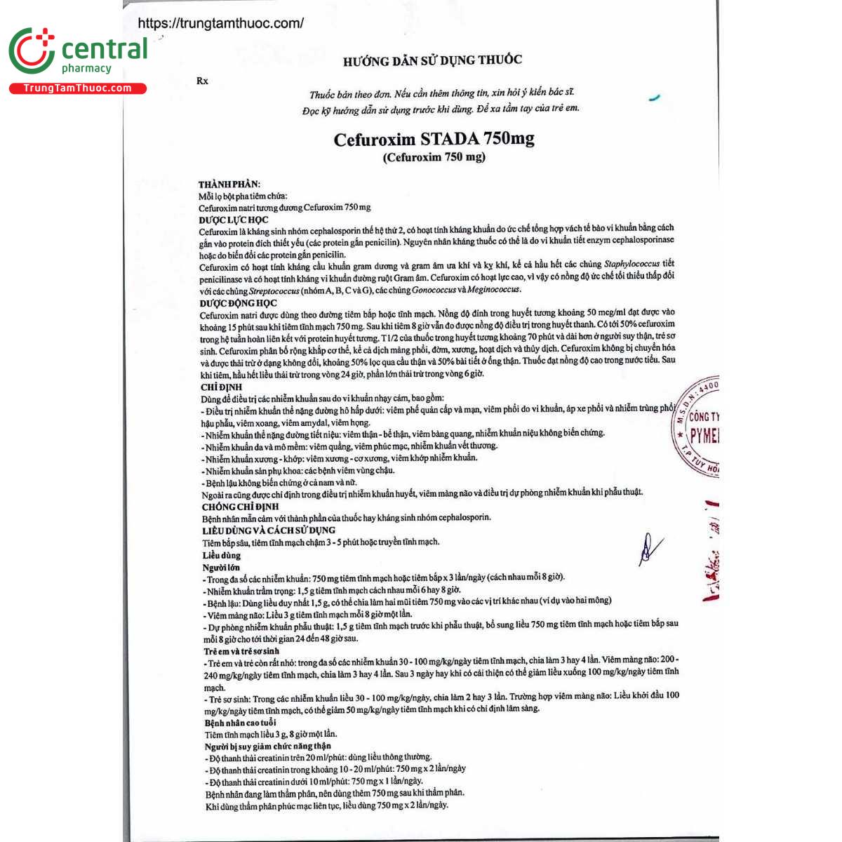 thuoc cefuroxim stada 750mg 4 P6782