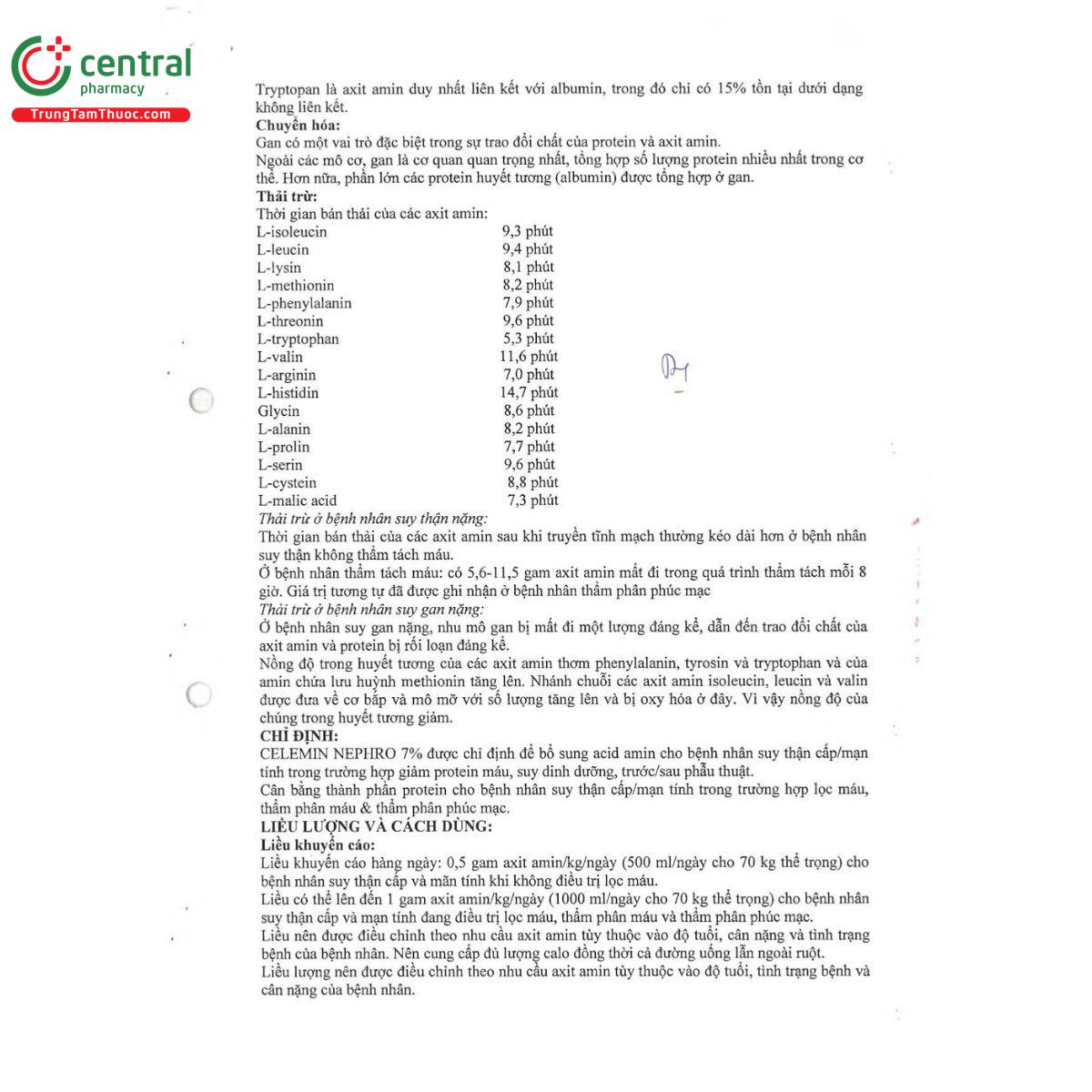 thuoc celemin nephro 7 6 V8167 thuoc celemin nephro 7 6 V8167