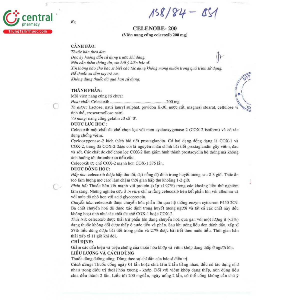 thuoc celenobe 200 3 L4326 thuoc celenobe 200 3 L4326