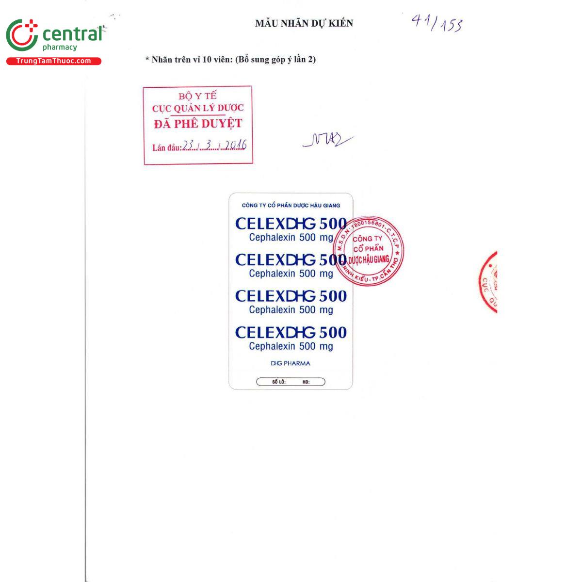 thuoc celexdhg 500 2 B0422 thuoc celexdhg 500 2 B0422