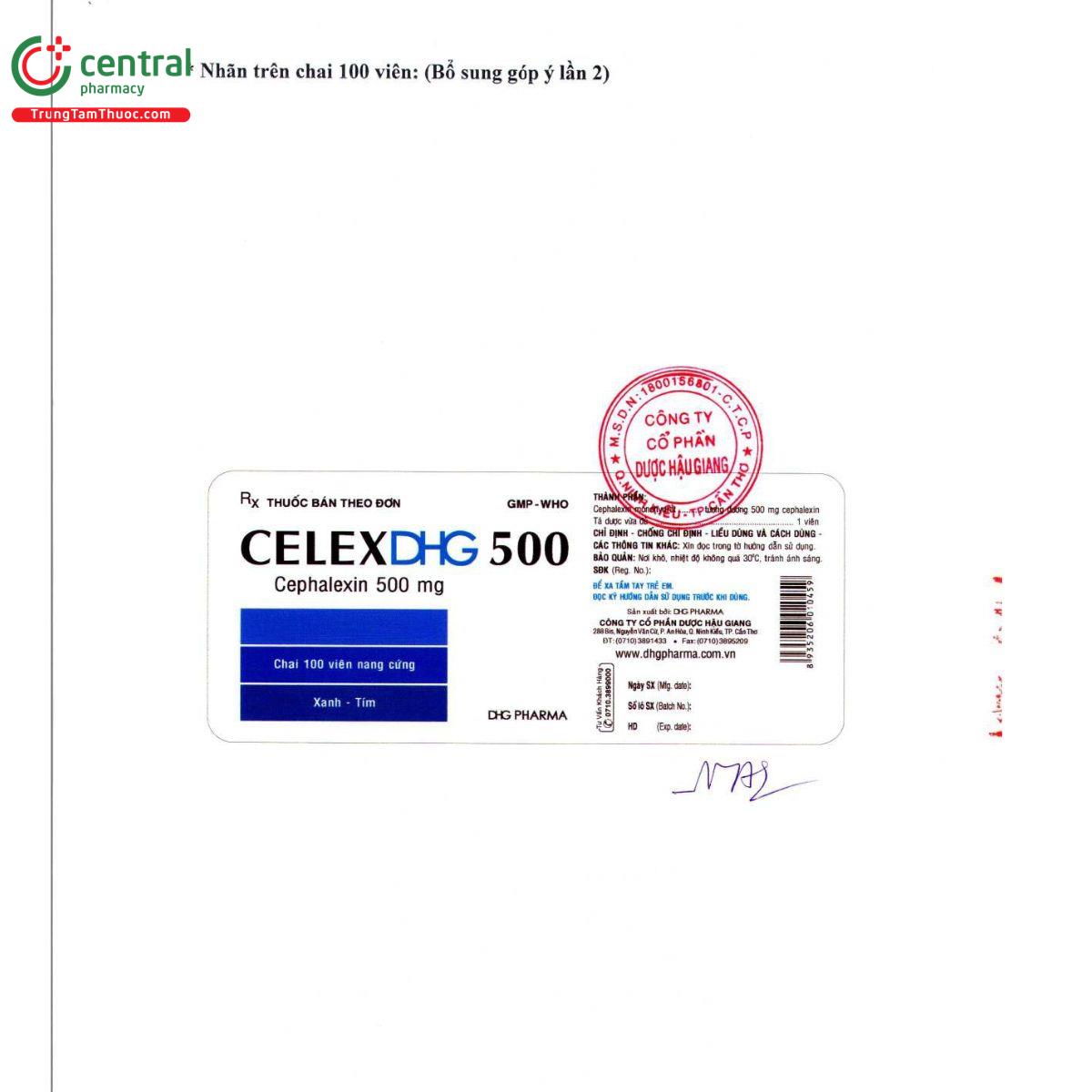 thuoc celexdhg 500 4 O5215 thuoc celexdhg 500 4 O5215