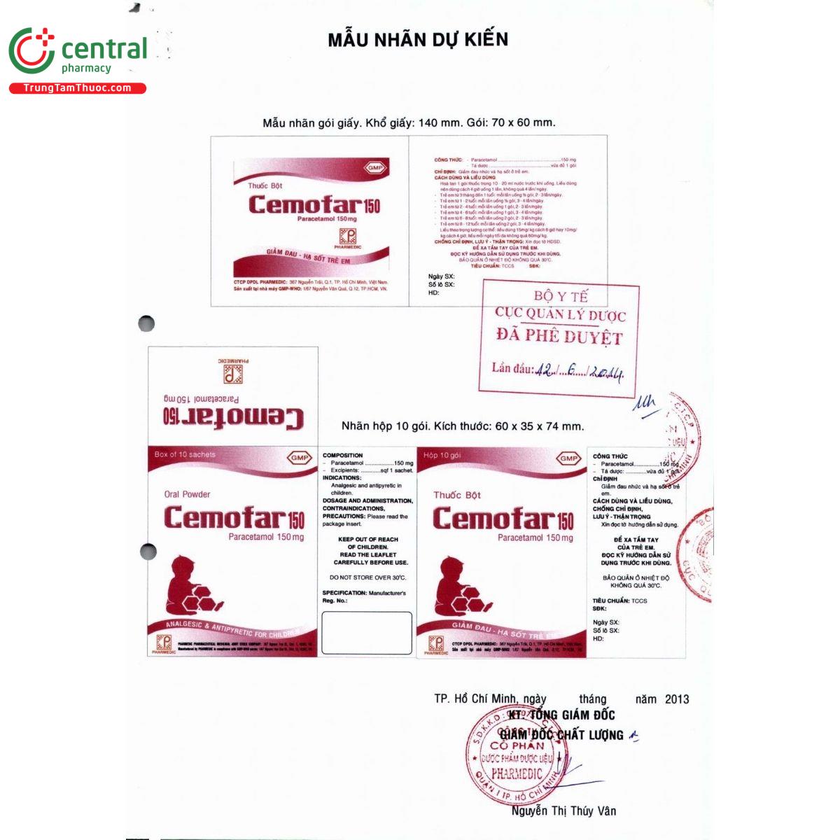 thuoc cemofar 150 4 U8254 thuoc cemofar 150 4 U8254
