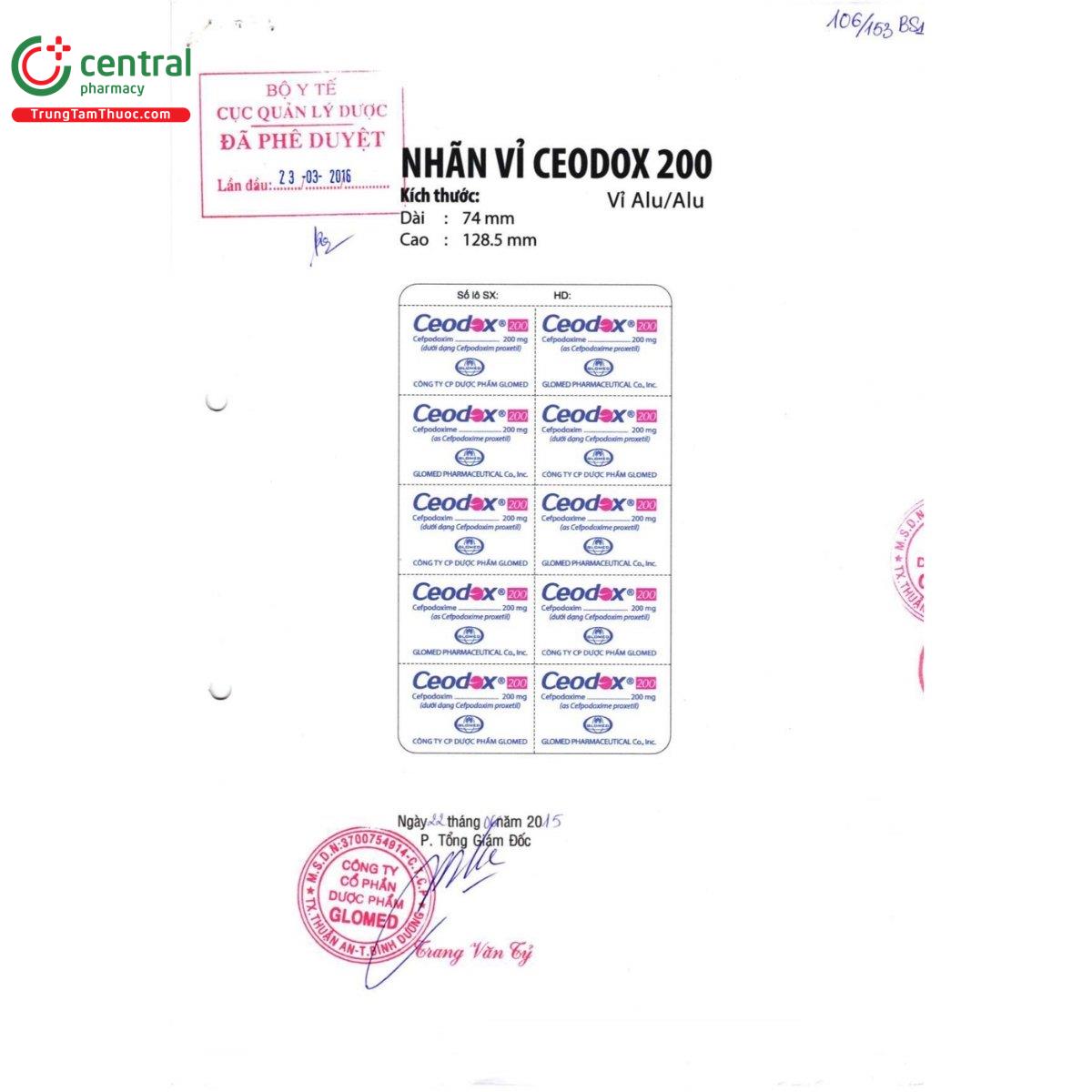 thuoc ceodox 200 2 B0688 thuoc ceodox 200 2 B0688