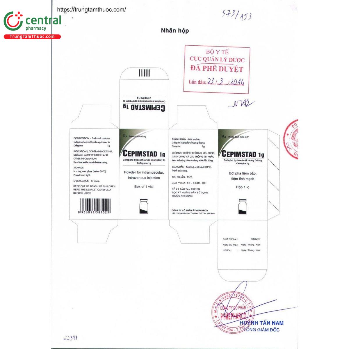 thuoc cepimstad 1g 2 F2637 thuoc cepimstad 1g 2 F2637