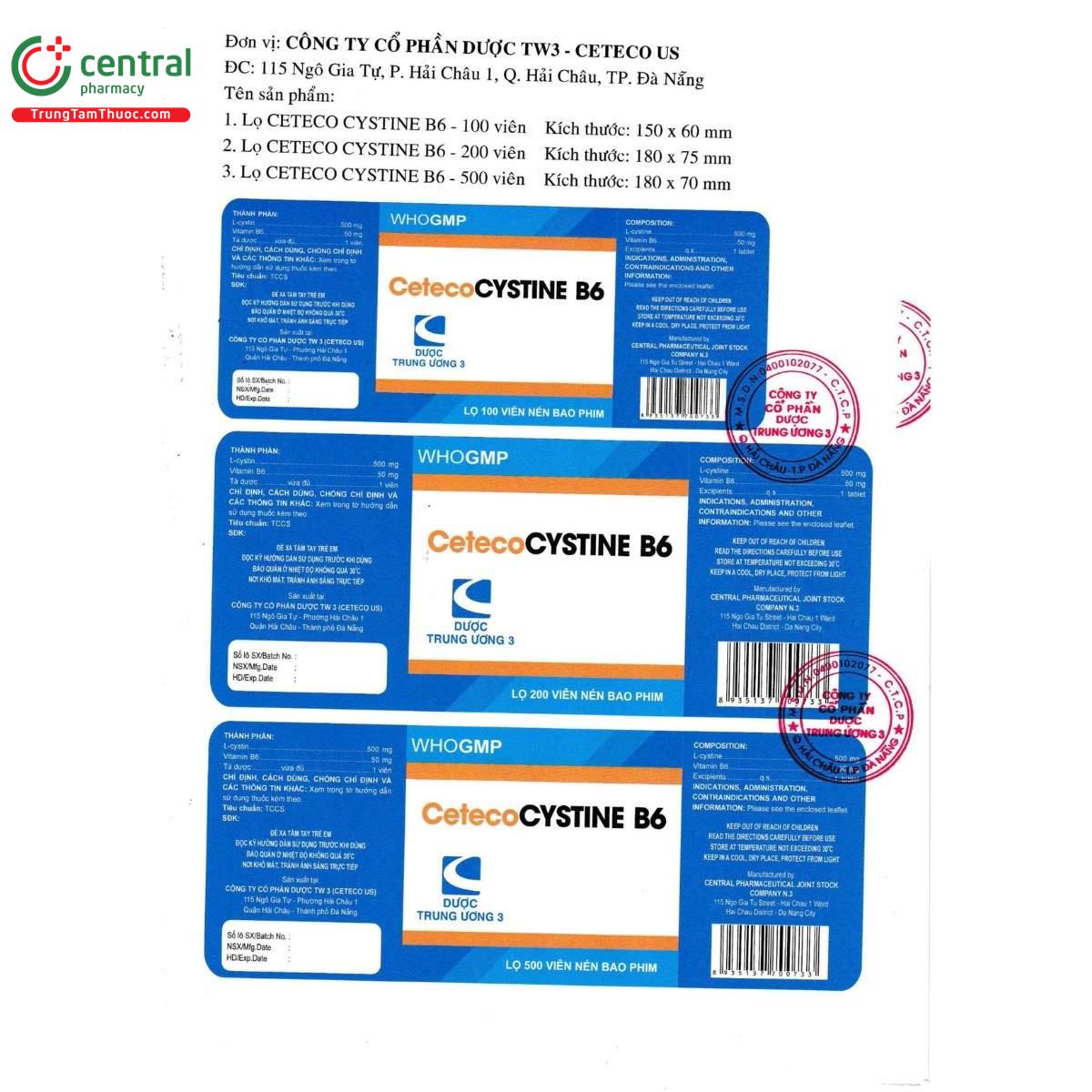 thuoc cetecocystine b6 500mg 50mg 7 D1642