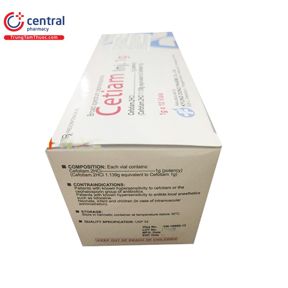 thuoc cetiam inj 1g 7 Q6440