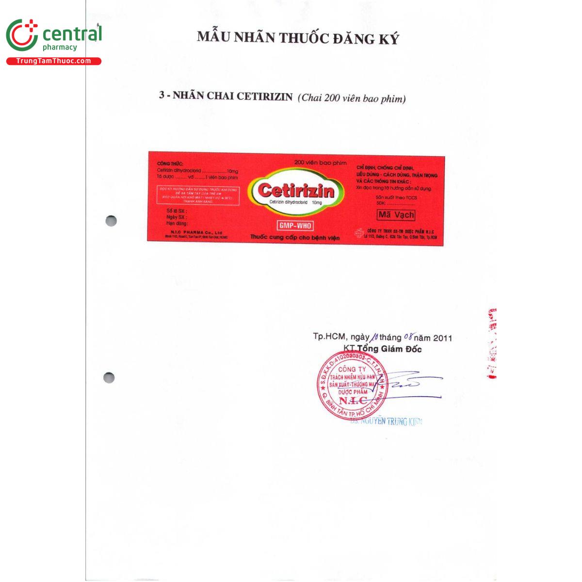 thuoc cetirizin 10mg nic pharma 5 L4343 thuoc cetirizin 10mg nic pharma 5 L4343