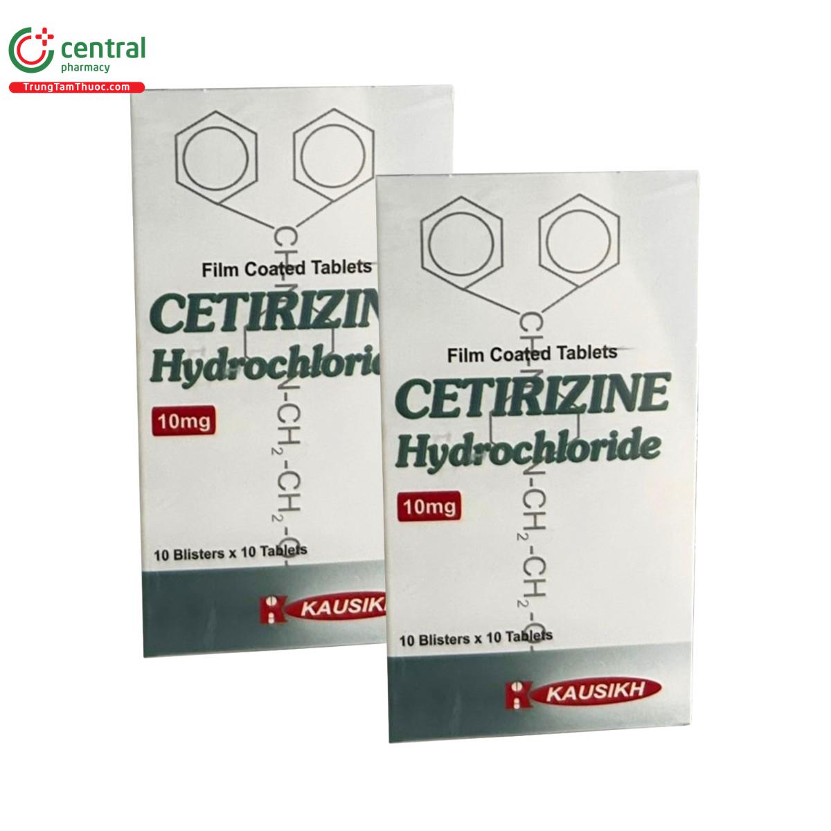 thuoc cetirizine hydrochloride 10mg kausikh M5621