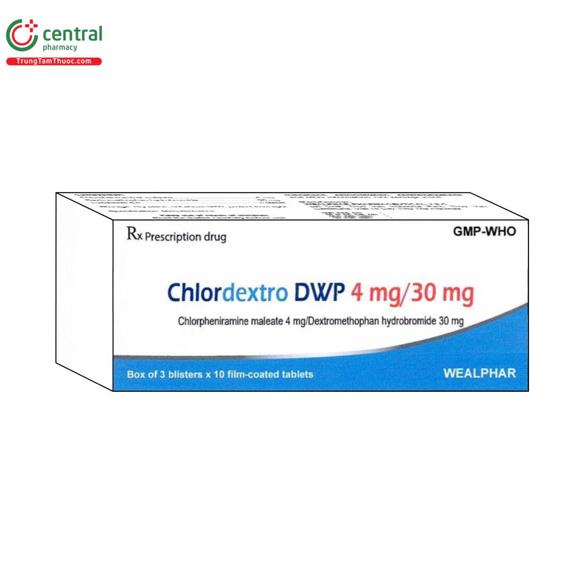 thuoc chlordextro dwp 4mg 30mg V8335