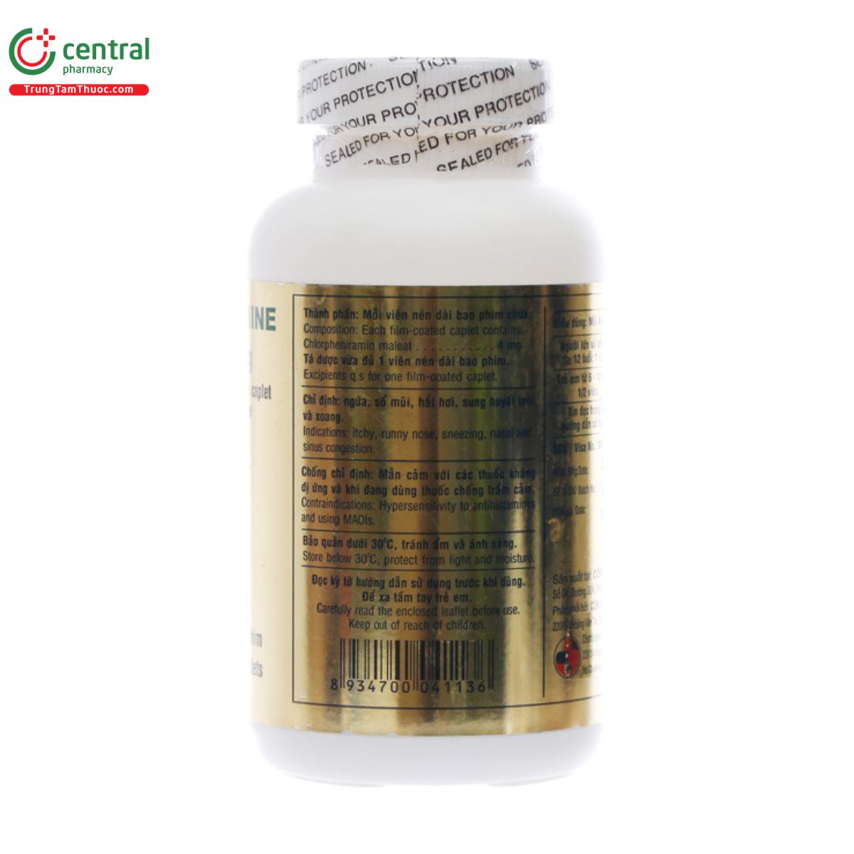 thuoc chlorpheniramine maleate 4mg imexpharm 2 D1215 thuoc chlorpheniramine maleate 4mg imexpharm 2 D1215
