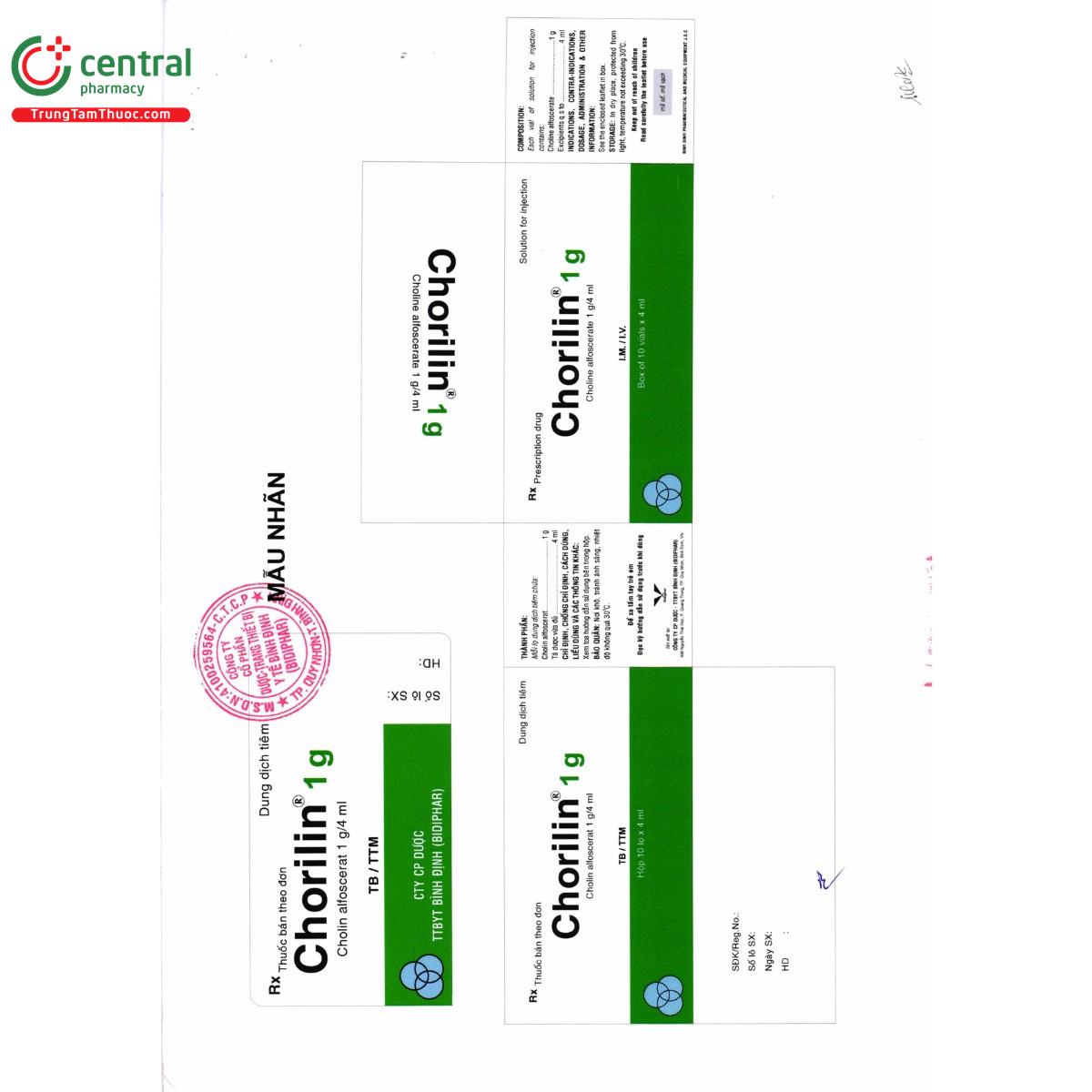 thuoc chorilin 1g 5 C1760 thuoc chorilin 1g 5 C1760