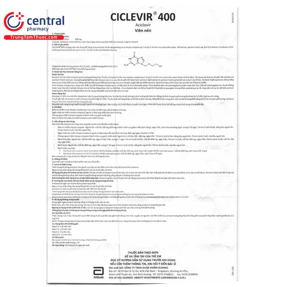 thuoc ciclevir 400 7 K4122