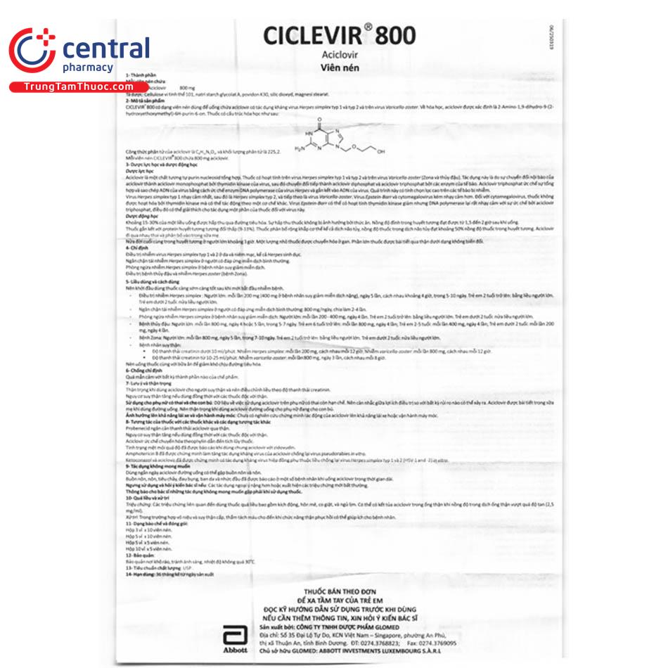 thuoc ciclevir 800 7 V8308