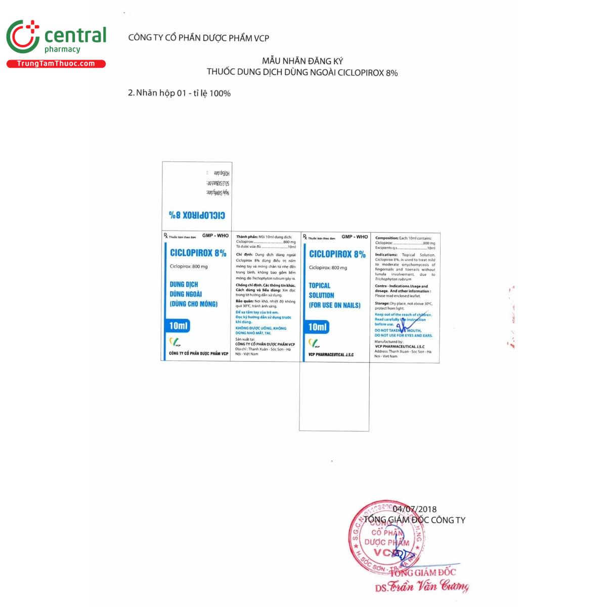 thuoc ciclopirox 8 vcp 5 N5064