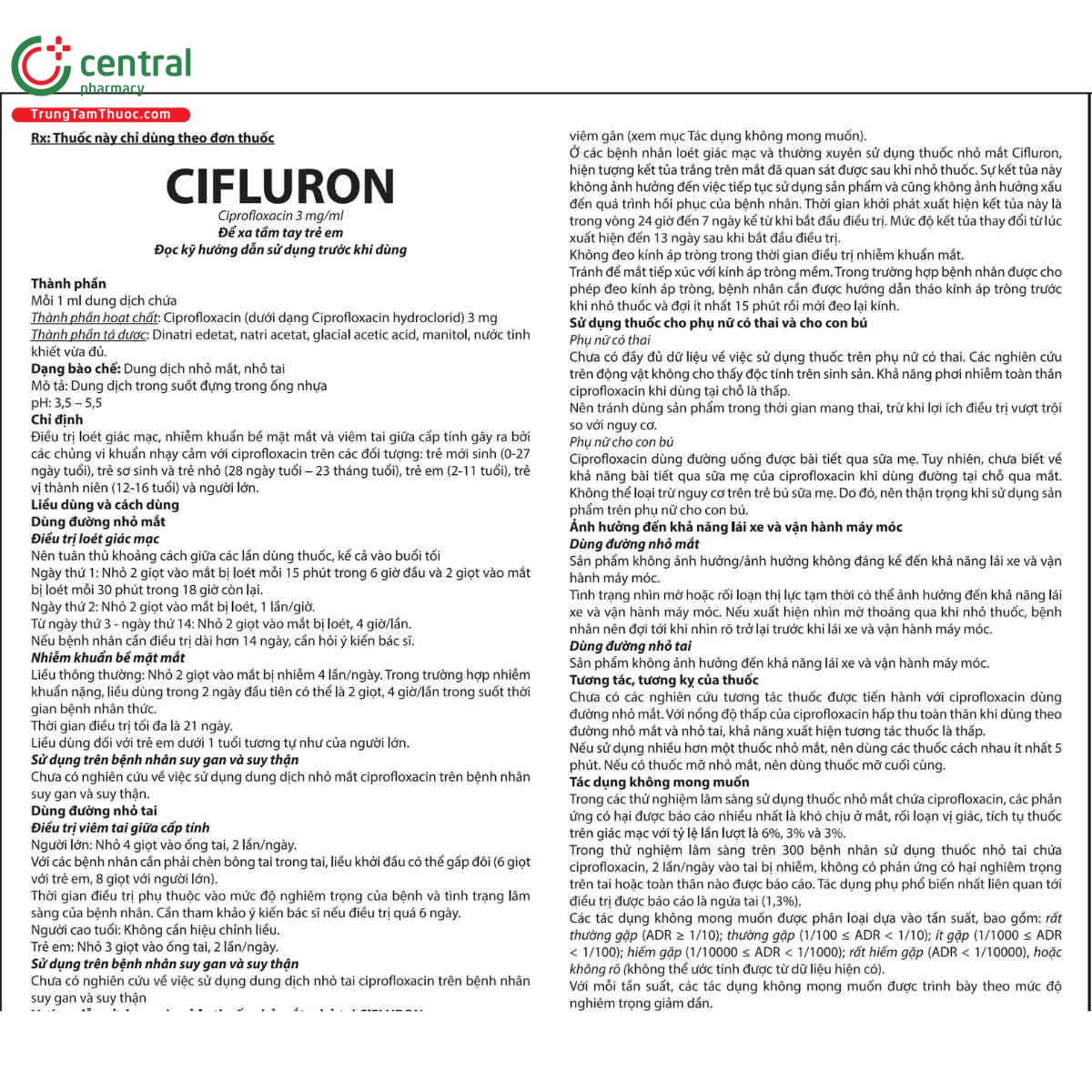 thuoc cifluron 3mg ml 3 V8675 thuoc cifluron 3mg ml 3 V8675