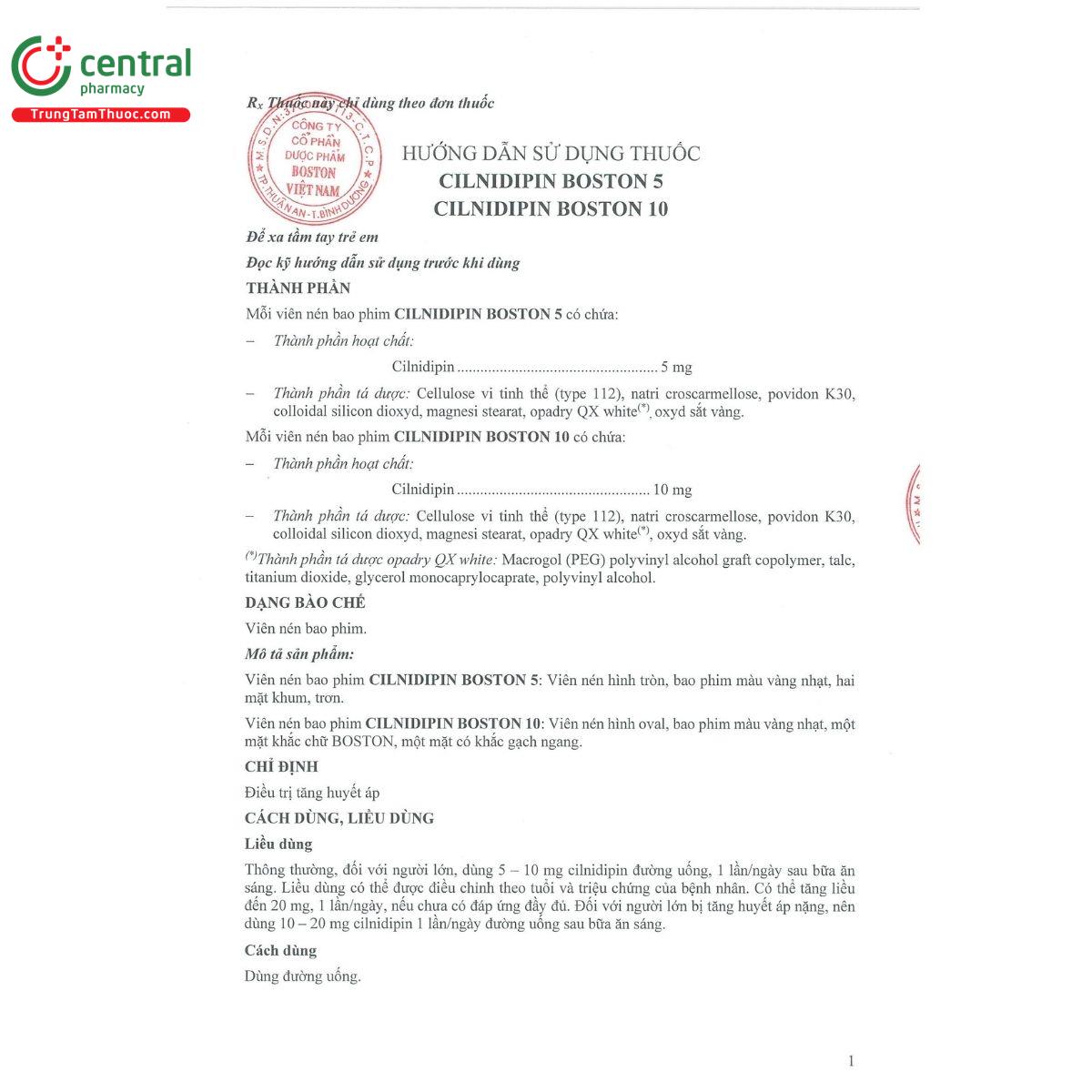 thuoc cilnidipin boston 10 mg 4 H2188