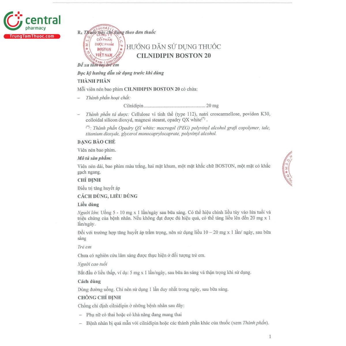 thuoc cilnidipin boston 20 mg 4 I3440