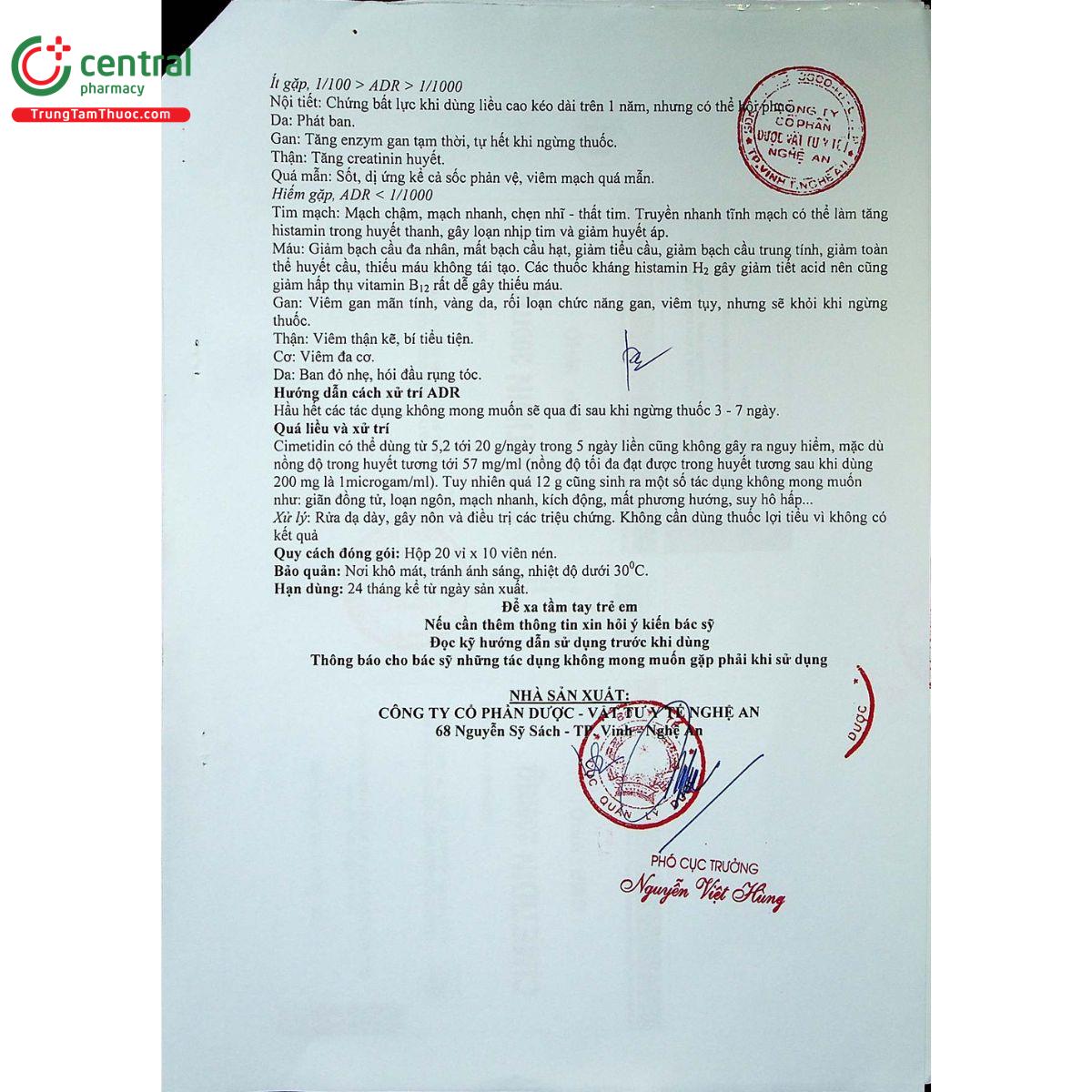 thuoc cimetidin 200mg dna pharma 6 H3870 thuoc cimetidin 200mg dna pharma 6 H3870