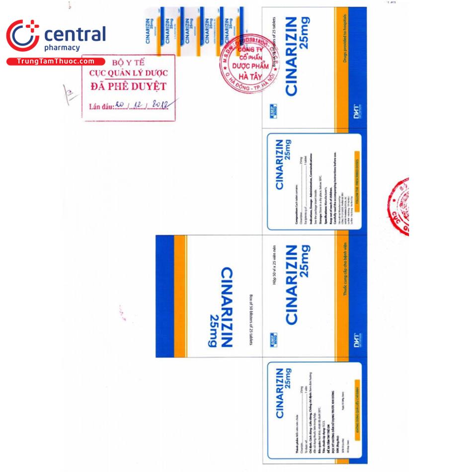 thuoc cinarizin 25mg hataphar 5 Q6034