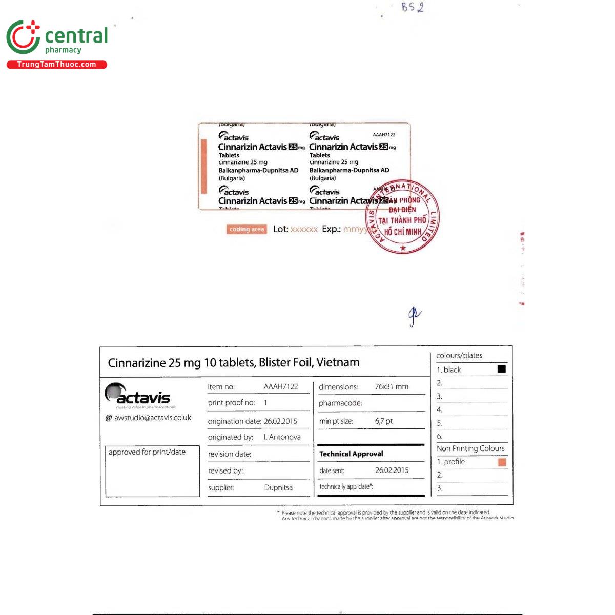 thuoc cinnarizin actavis 25mg 3 C0065 thuoc cinnarizin actavis 25mg 3 C0065