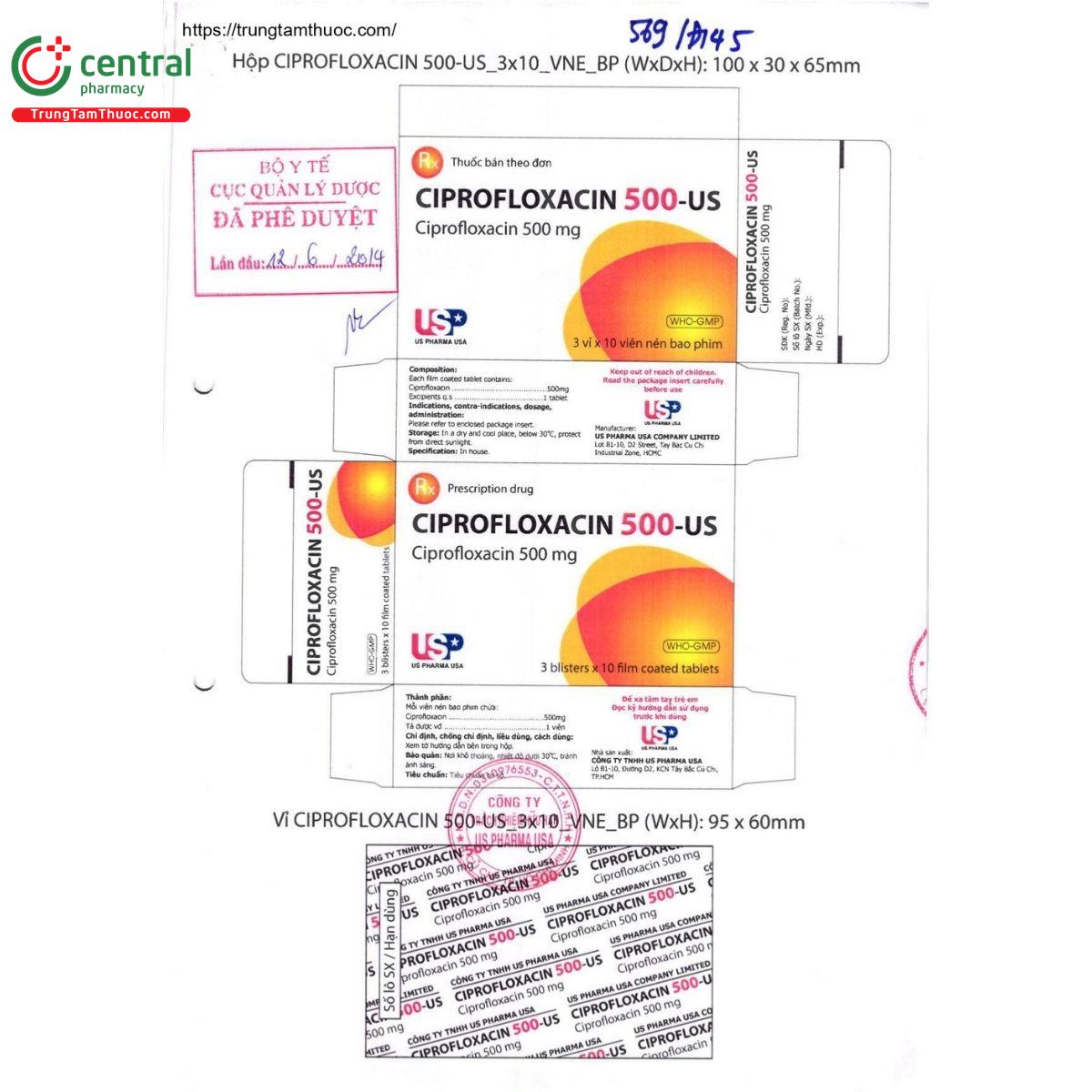 thuoc ciprofloxacin 500 us 2 H2250 thuoc ciprofloxacin 500 us 2 H2250