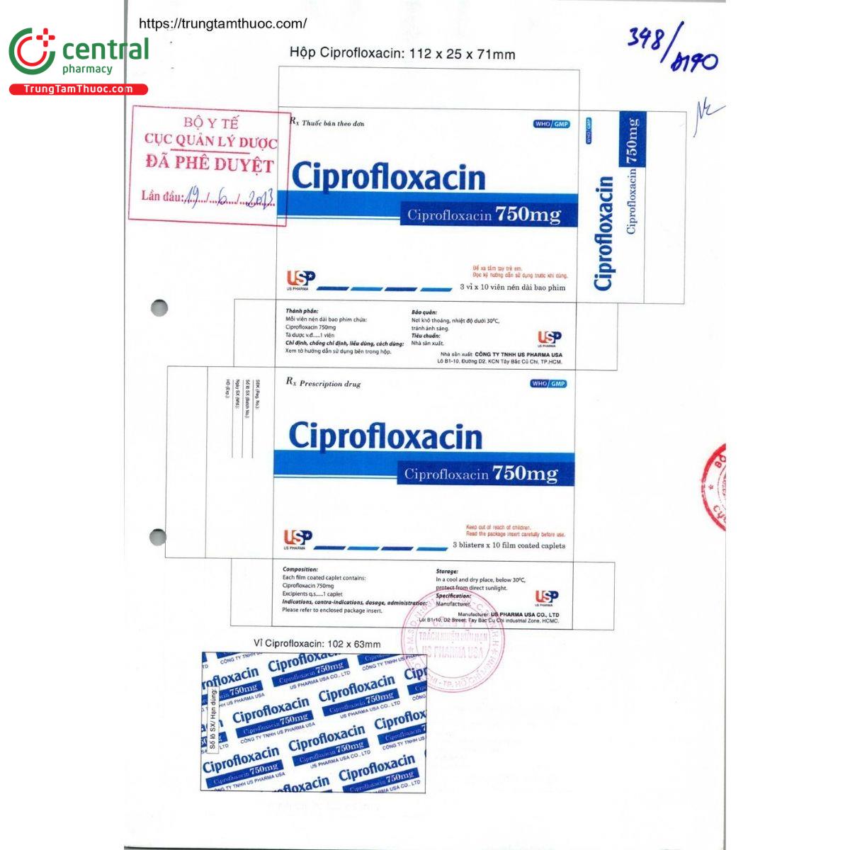 thuoc ciprofloxacin 750mg us pharma usa 2 H2212 thuoc ciprofloxacin 750mg us pharma usa 2 H2212