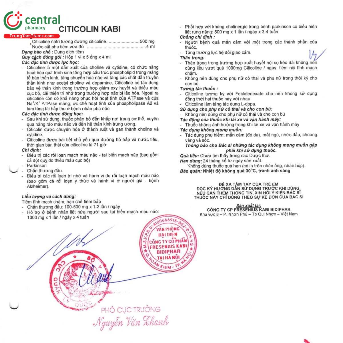 thuoc citicolin kabi 500mg 4ml 3 B0574 thuoc citicolin kabi 500mg 4ml 3 B0574