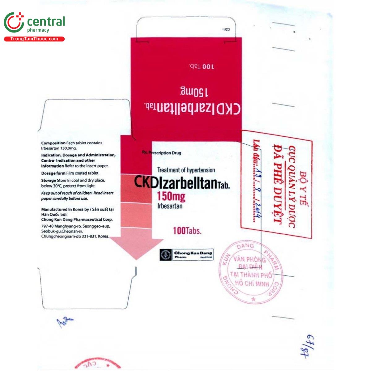 thuoc ckdizarbelltan tab 150mg 2 E1512
