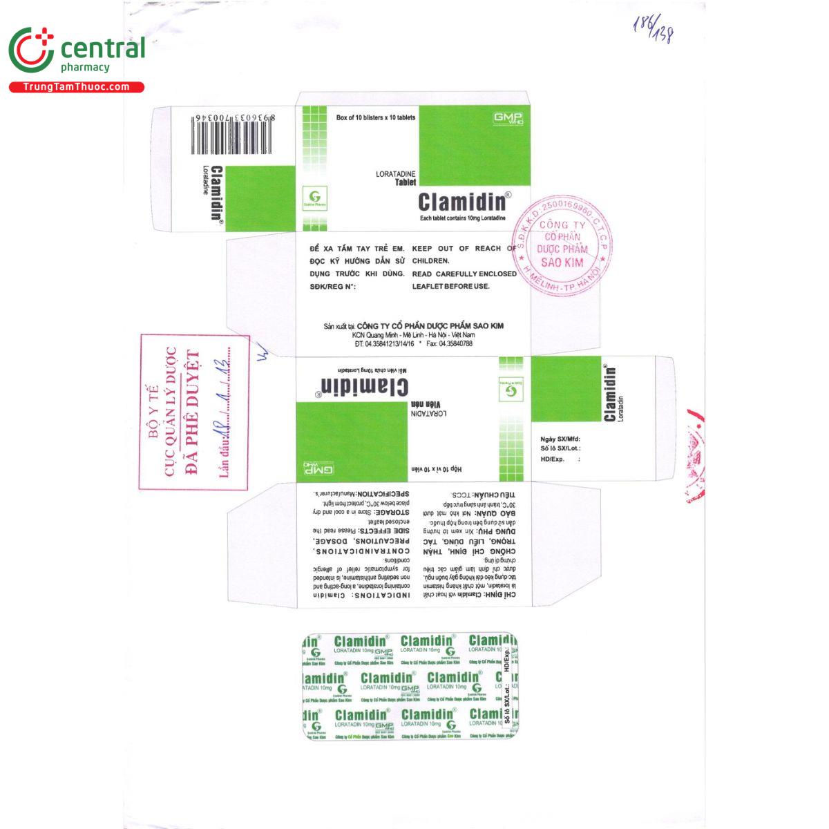 thuoc clamidin 10mg 5 O5037