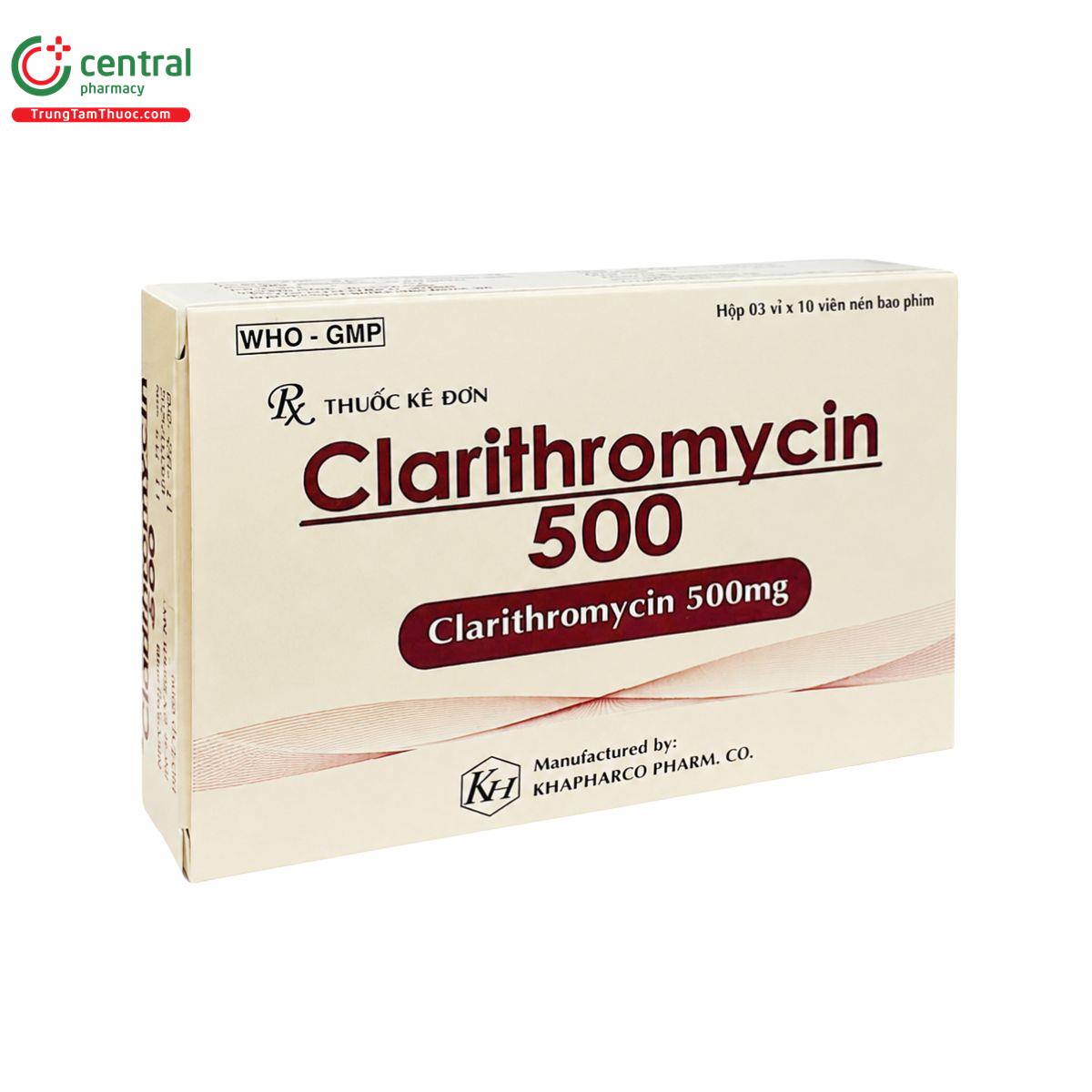 thuoc clarithromycin 500 khapharco 2 G2642