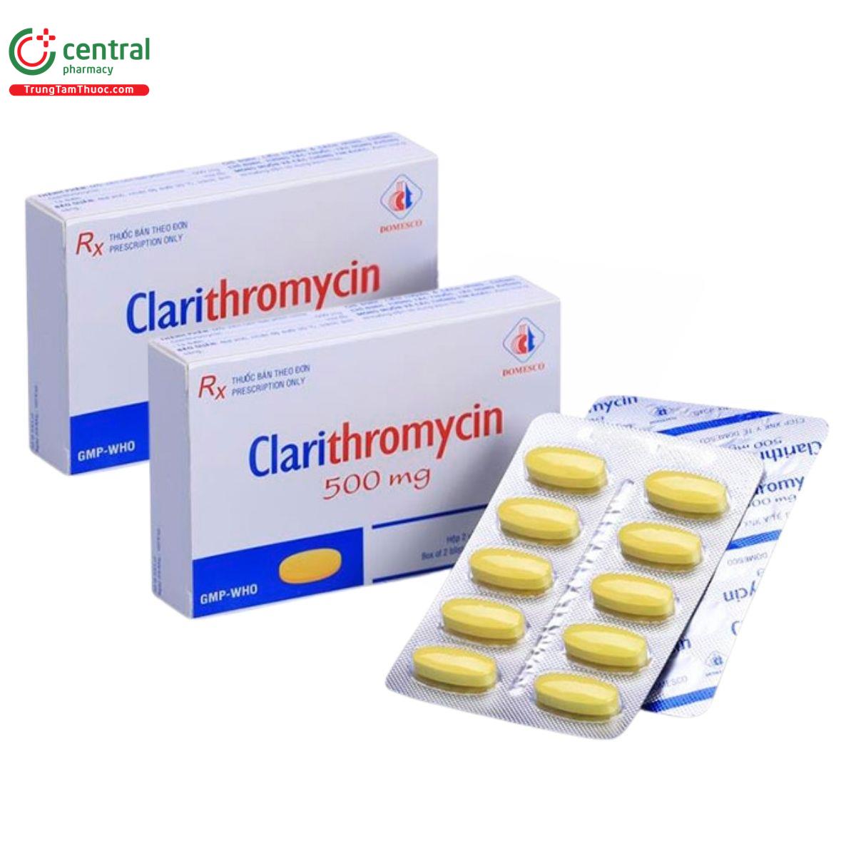 thuoc clarithromycin 500mg domesco 1 V8123 thuoc clarithromycin 500mg domesco 1 V8123