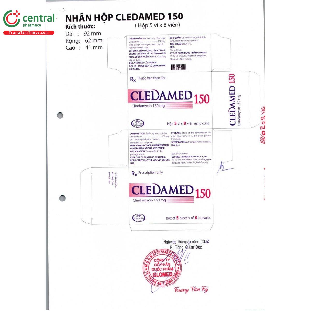 thuoc cledamed 150 5 T8608 thuoc cledamed 150 5 T8608