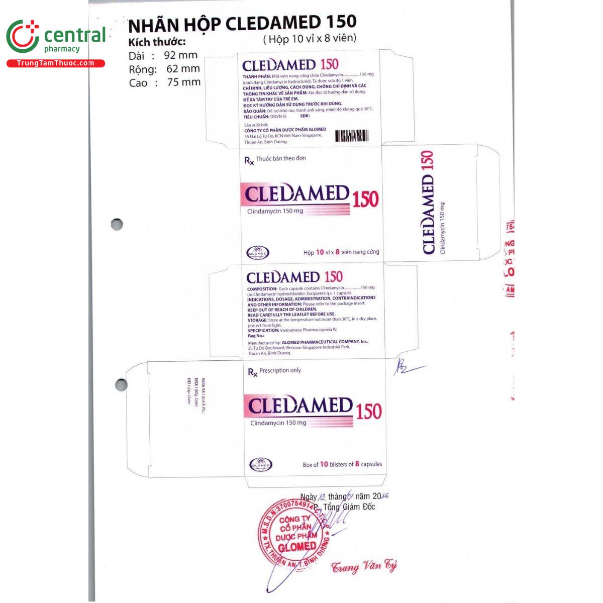 thuoc cledamed 150 6 E1346 thuoc cledamed 150 6 E1346
