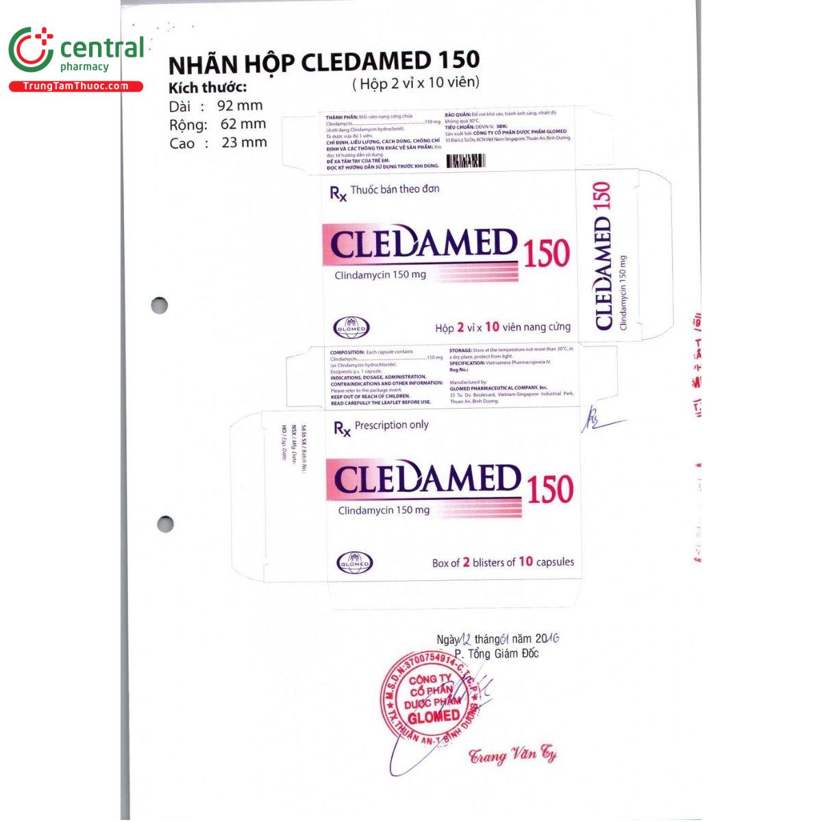 thuoc cledamed 150 7 O5531 thuoc cledamed 150 7 O5531