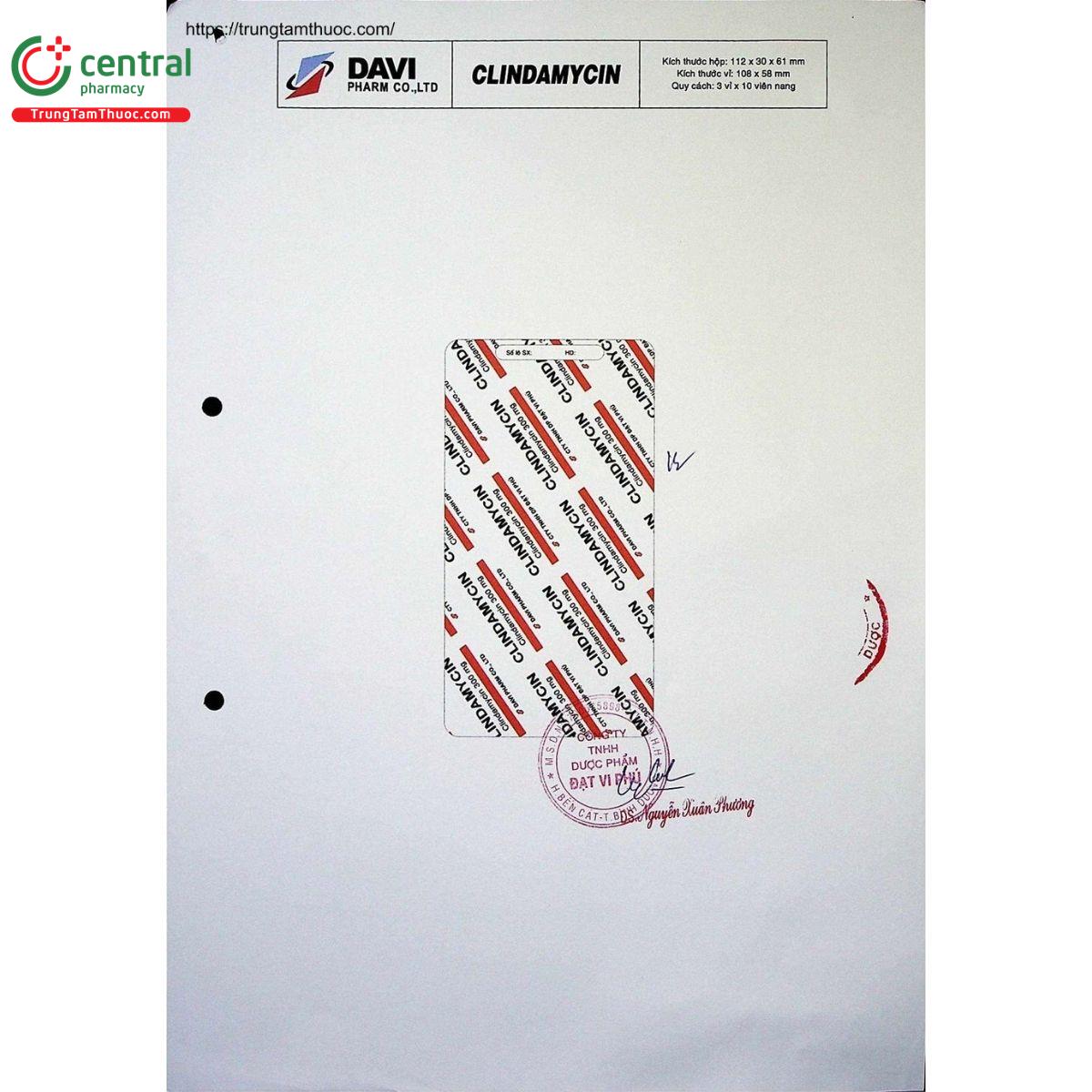 thuoc clindamycin 300mg davipharm 3 J3050 thuoc clindamycin 300mg davipharm 3 J3050