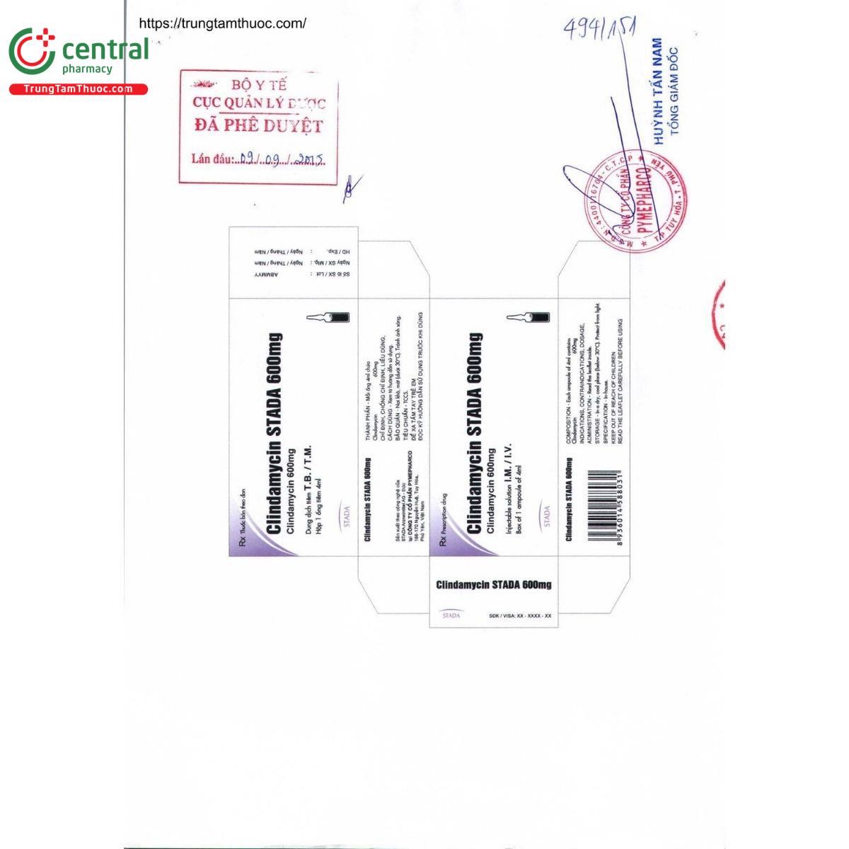 thuoc clindamycin stada 600mg 2 H3867