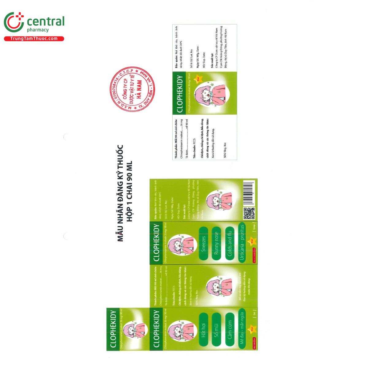 thuoc clophekidy 2mg 5ml 12 G2387 thuoc clophekidy 2mg 5ml 12 G2387