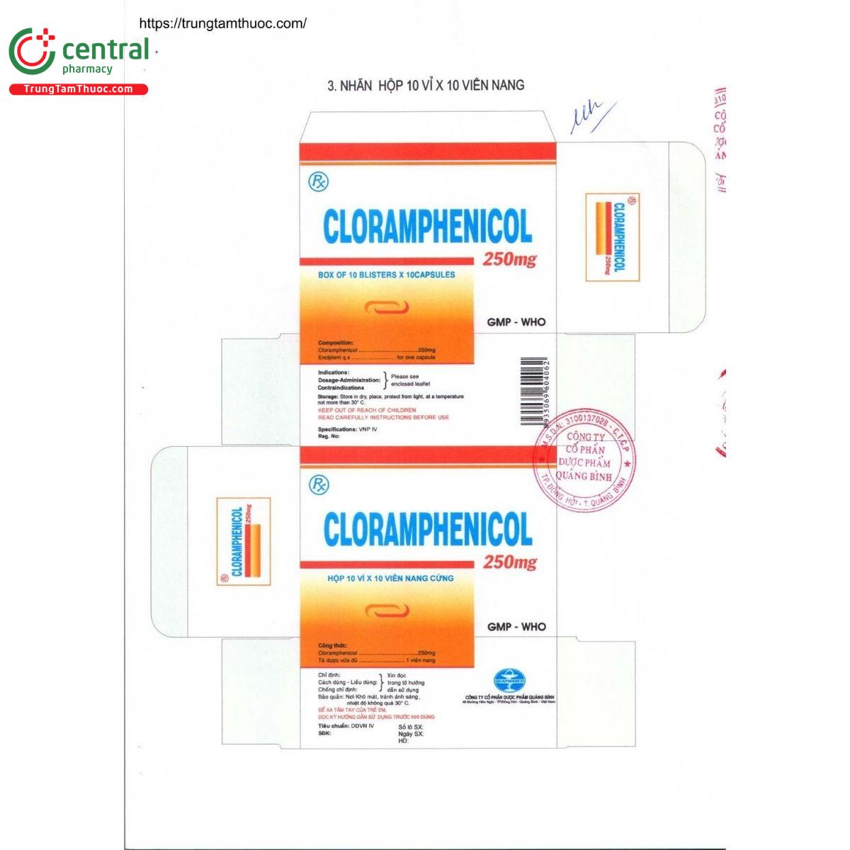 thuoc cloramphenicol 250mg quapharco 5 A0250 thuoc cloramphenicol 250mg quapharco 5 A0250