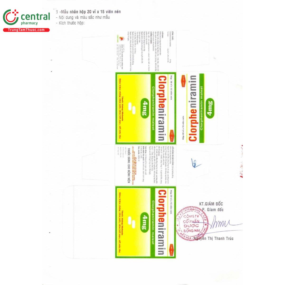 thuoc clorpheniramin 4mg donaipharm 5 D1715 thuoc clorpheniramin 4mg donaipharm 5 D1715