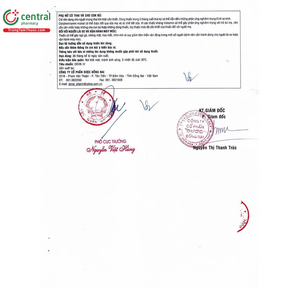 thuoc clorpheniramin 4mg donaipharm 7 U8636 thuoc clorpheniramin 4mg donaipharm 7 U8636