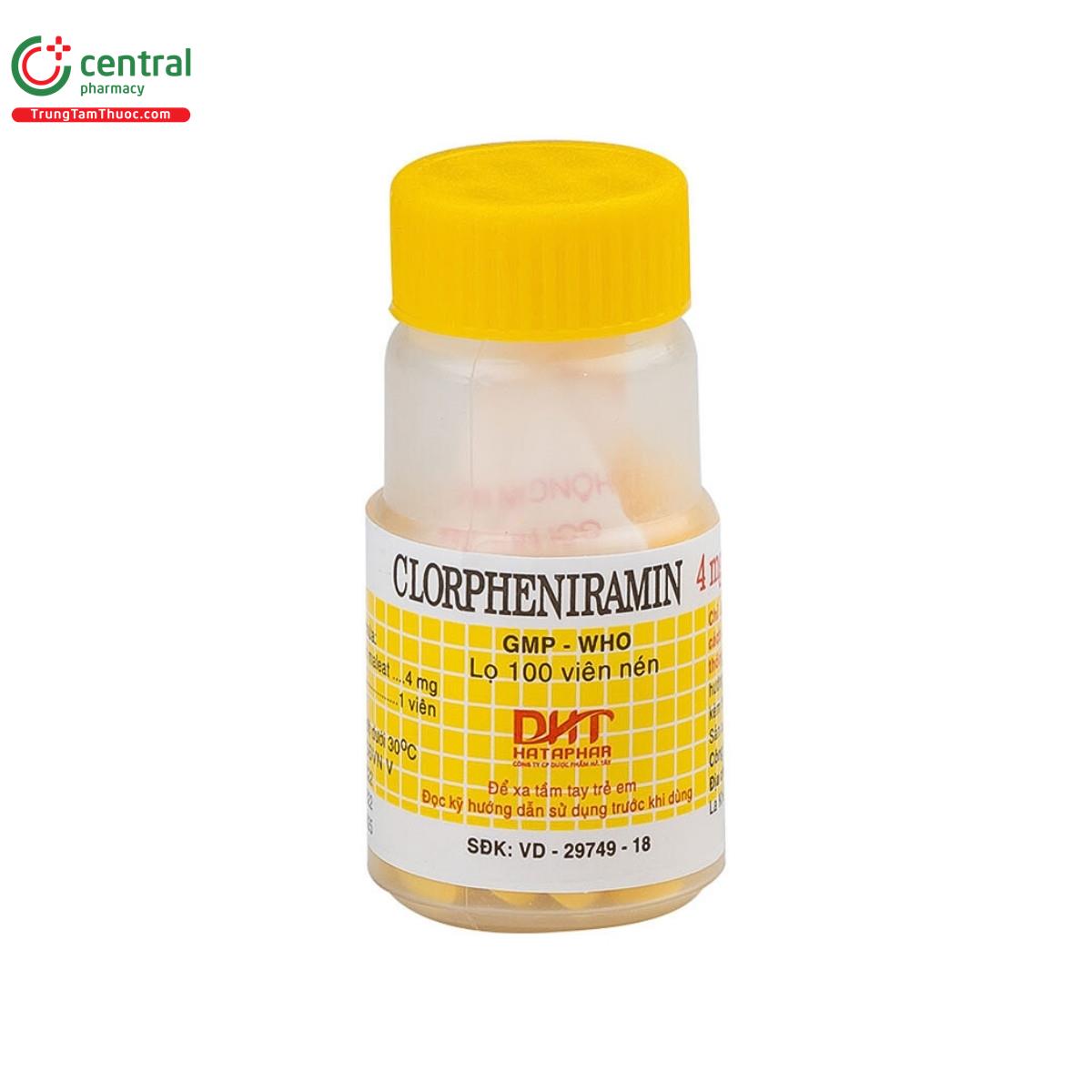 thuoc clorpheniramin 4mg hataphar 1 G2777 thuoc clorpheniramin 4mg hataphar 1 G2777