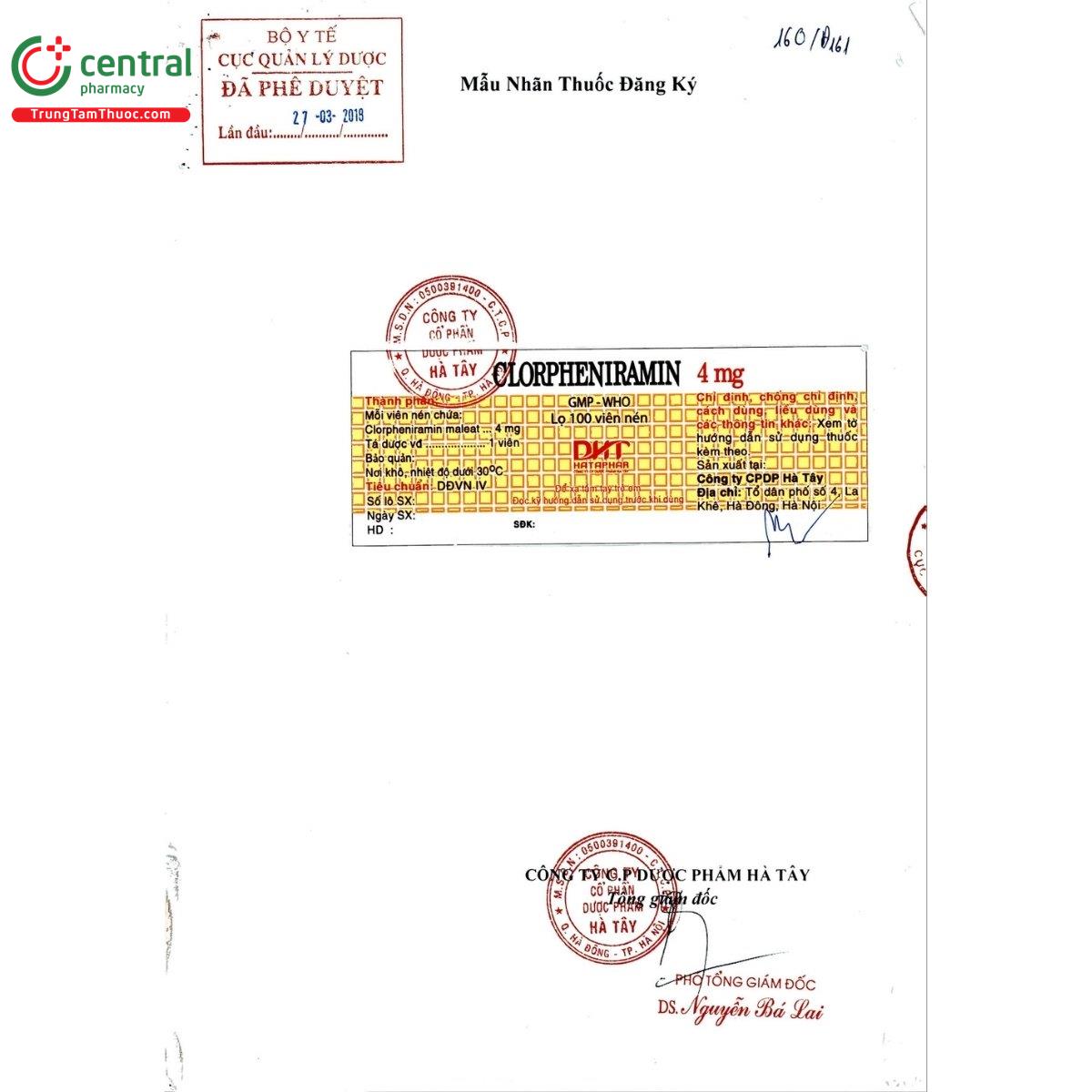 thuoc clorpheniramin 4mg hataphar 2 N5414 thuoc clorpheniramin 4mg hataphar 2 N5414