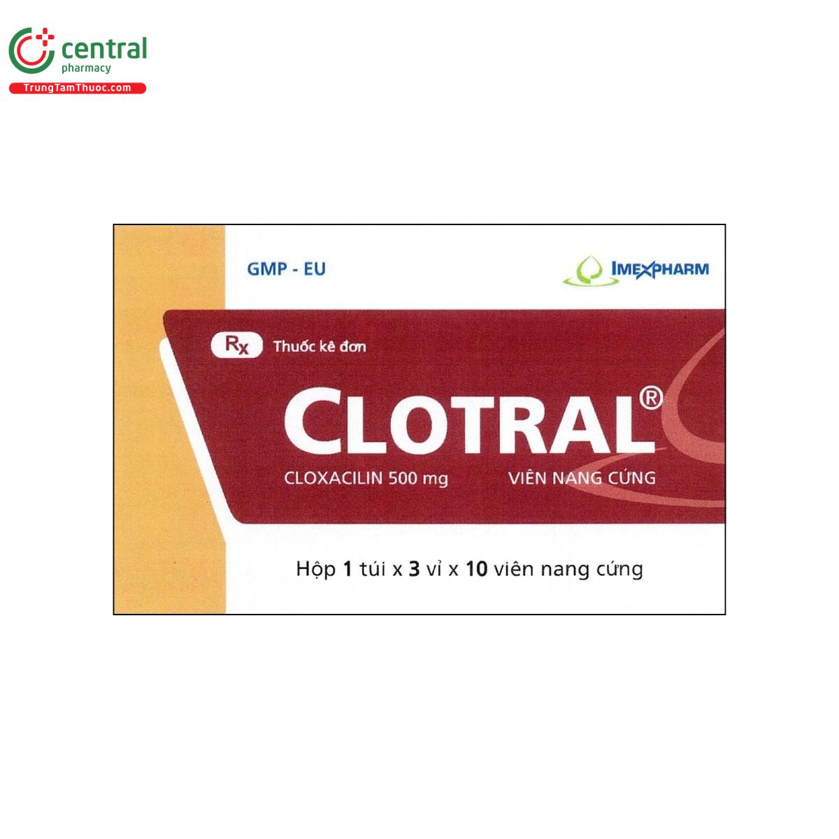 thuoc clotral 500mg E1603 thuoc clotral 500mg E1603