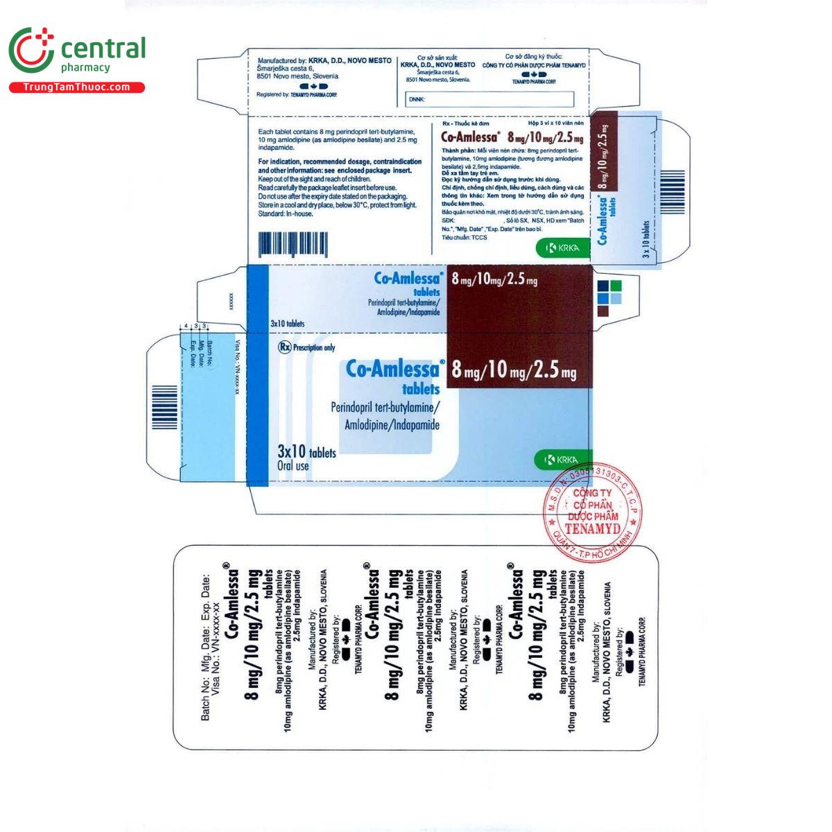 thuoc co amlessa 8mg 10mg 2 5mg tablets 2 E1714 thuoc co amlessa 8mg 10mg 2 5mg tablets 2 E1714