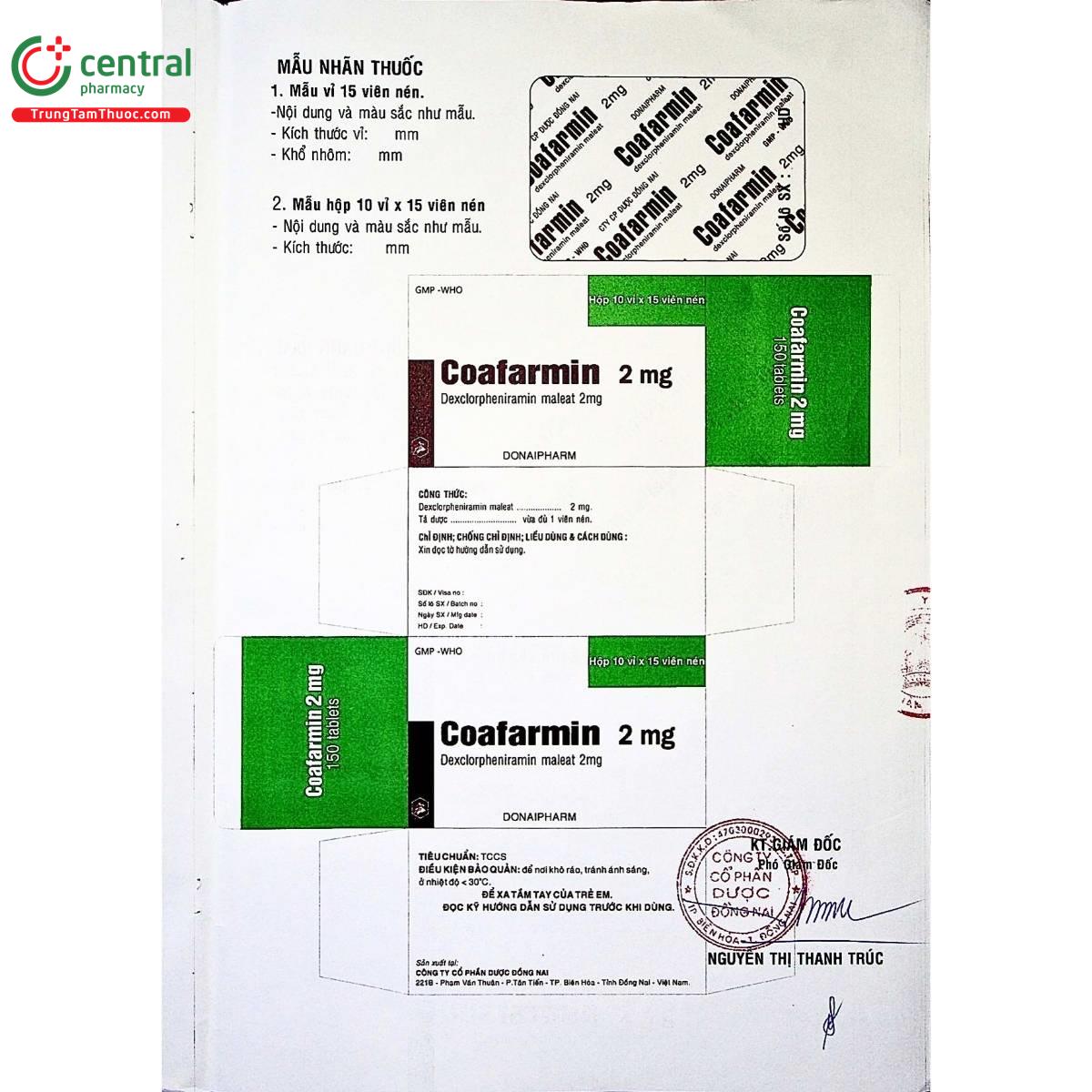 Coafarmin 2mg Coafarmin 2mg